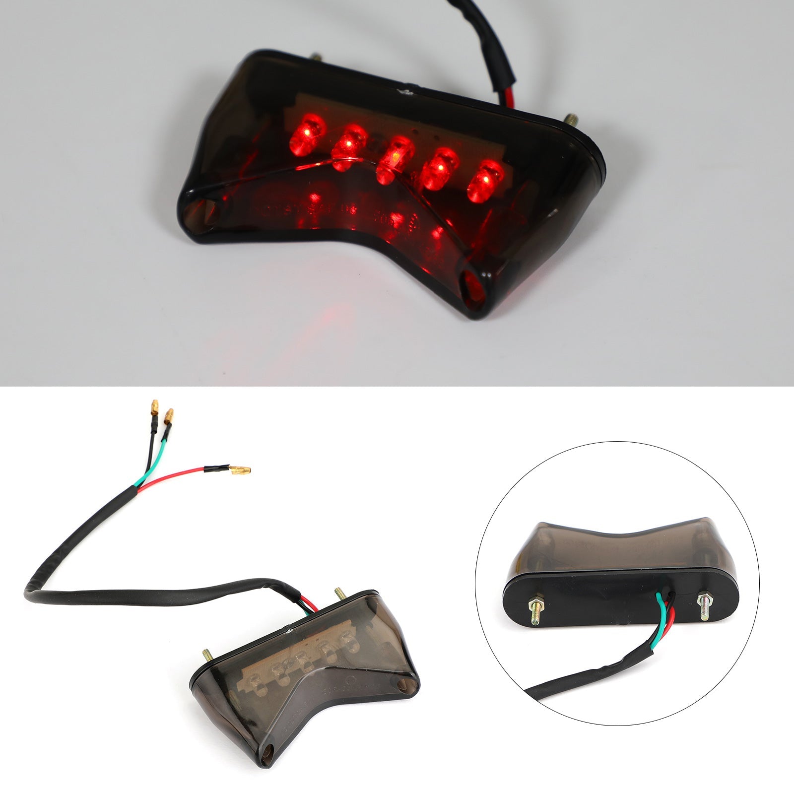 1x Brake Running Tail Light LED For Universal Motorcycle Bobber ATV Dirt Bike Generic