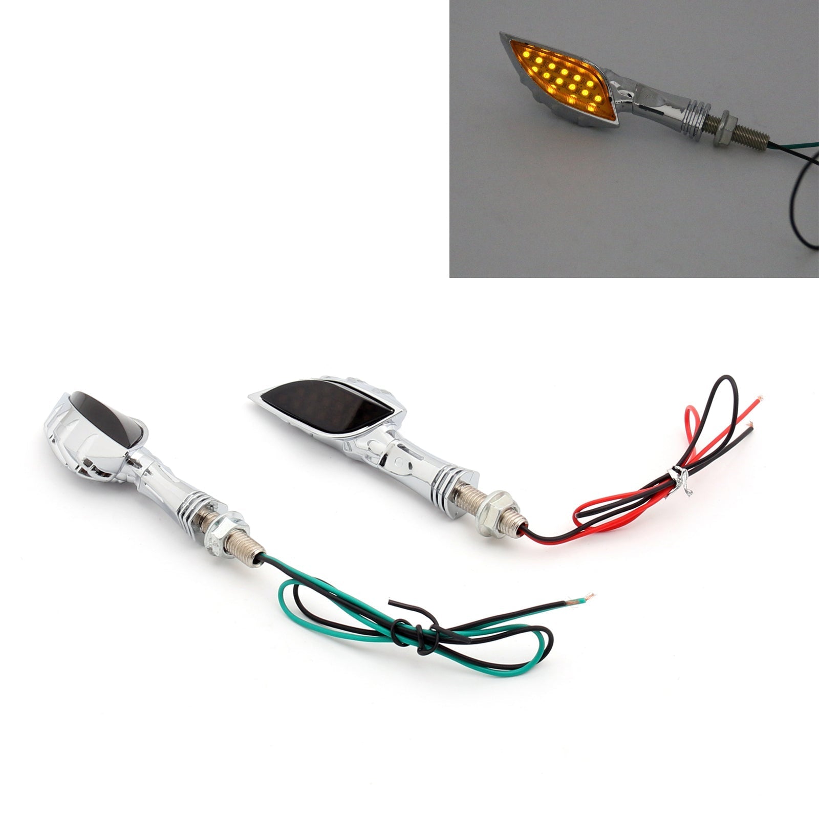 Universal Skeleton Hand LED Turn Signals Blinker Indicator 3 Color Generic