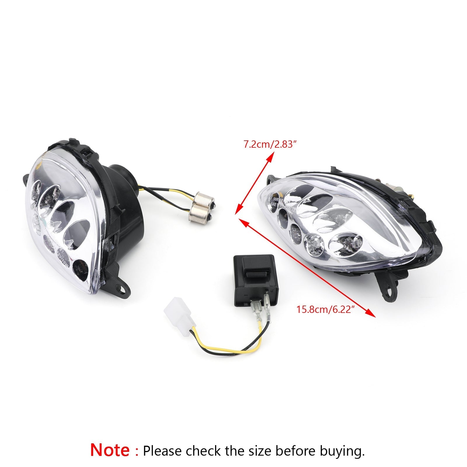 Front Turn Signals For Suzuki Hayabusa GSXR1300 (1999-2007) 2 Color Generic