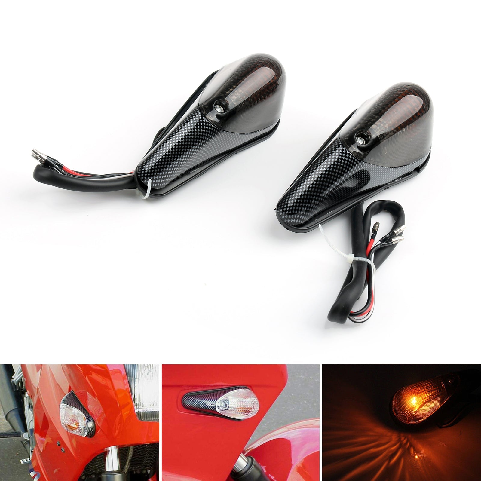 Kawasaki Ninja EX 250 88-2007 Front Turn Signals For 2 Color