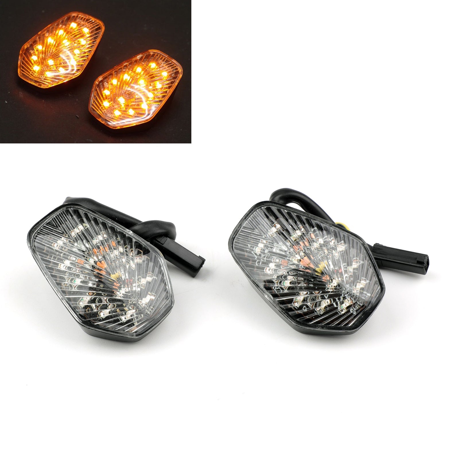 Flush Mount LED Euro Turn Signals for Suzuki GSXR 600 GSXR750 GSX-R1000 Generic