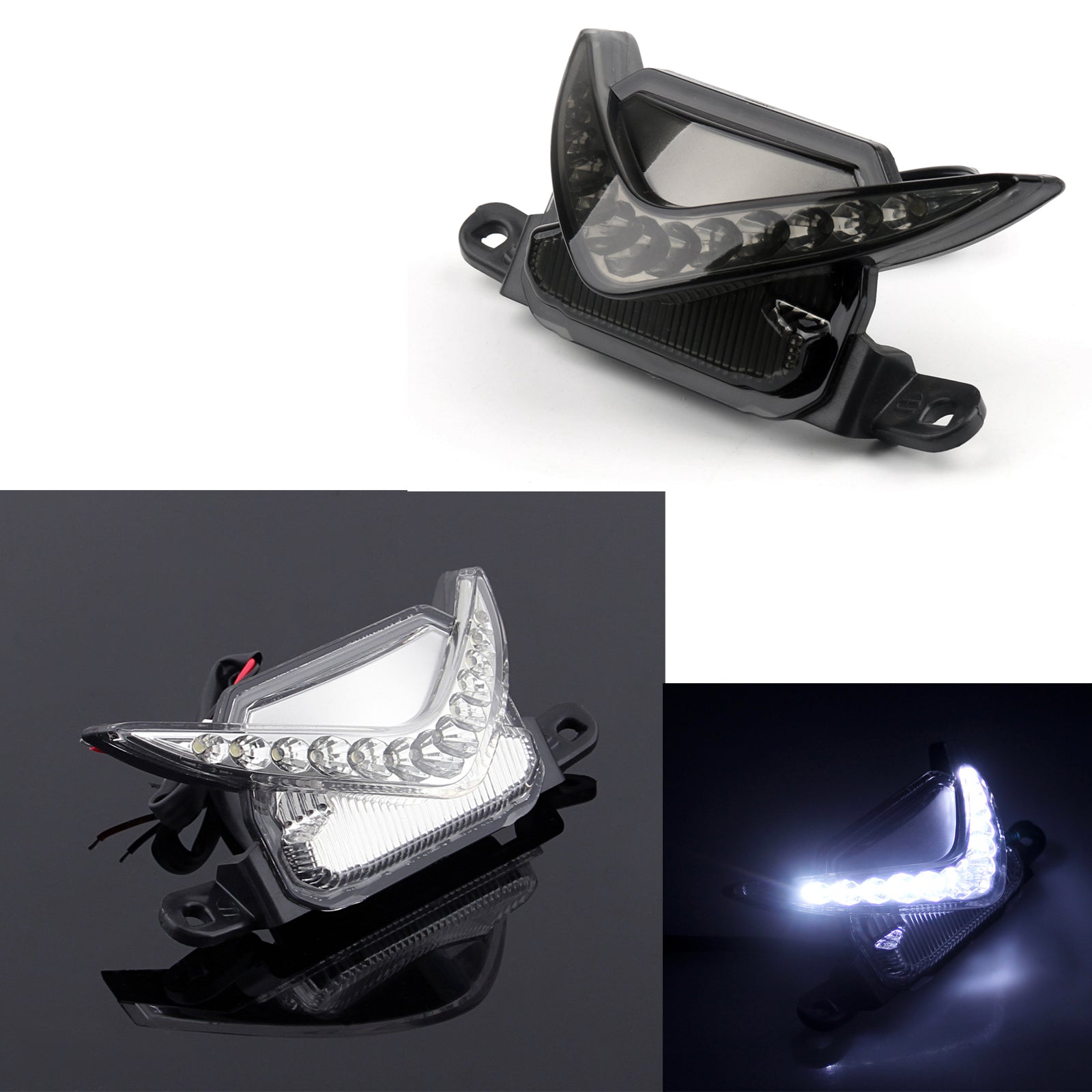 LED Rear Night Running lights For Honda CBR600RR (07-2012) 2 Color Generic