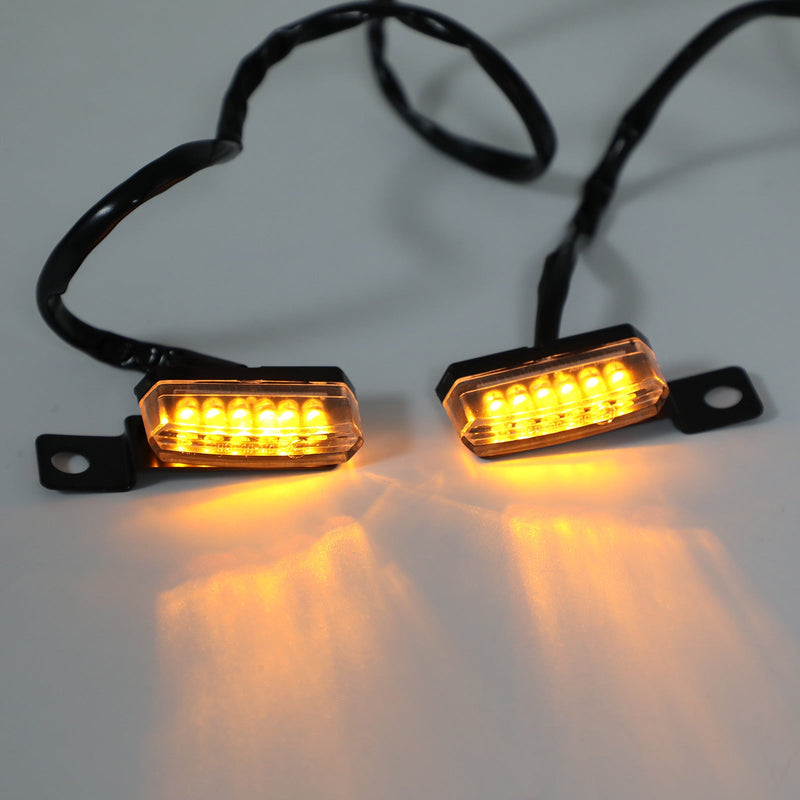 1 زوج العالمي للدراجات النارية LED الجبهة بدوره إشارة مصباح مؤشر ضوء عام