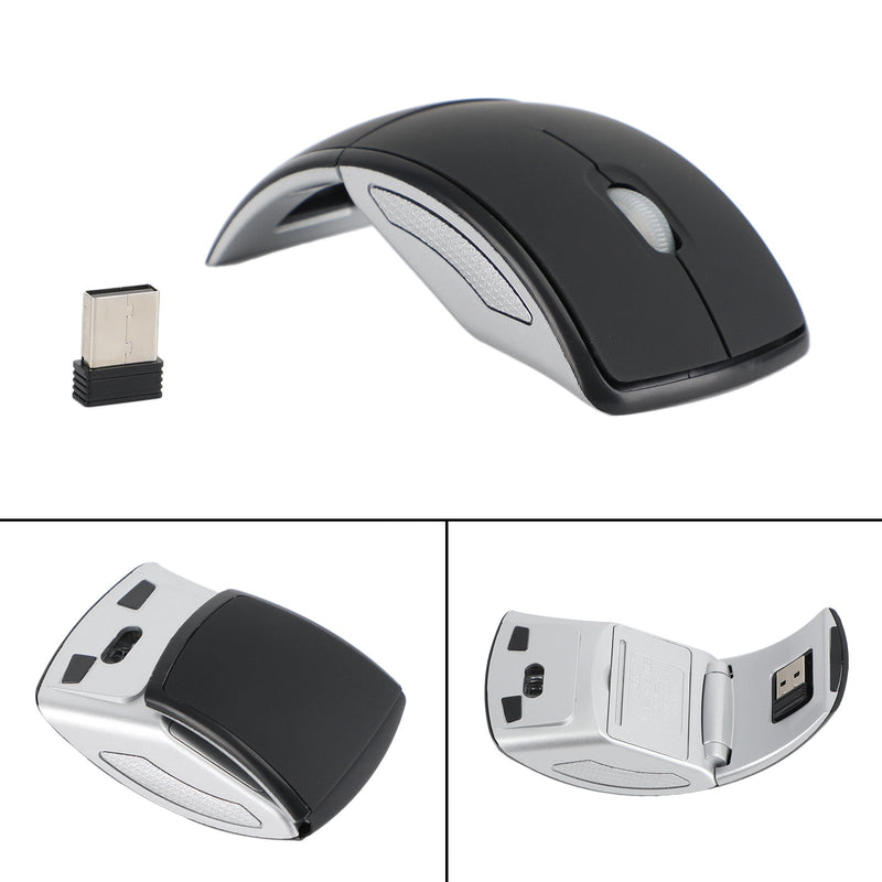 Plegable Arc Touch Wireless Mouse 2.4GHz Optical Touch Receptor PC Laptop