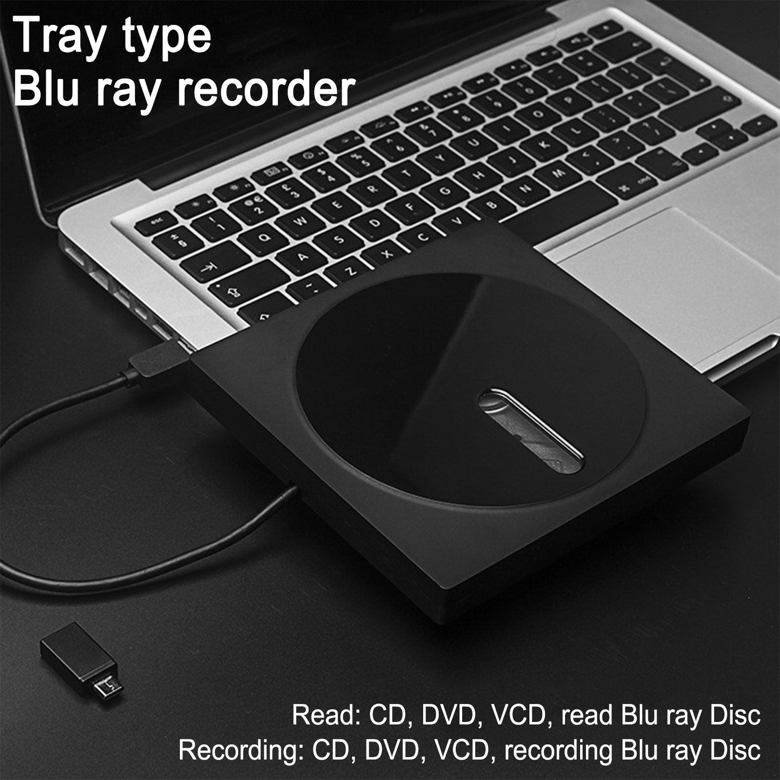 6X Blu ray Burner USB External Super Slim BD DVD CD RW Disc Writer Movie Player