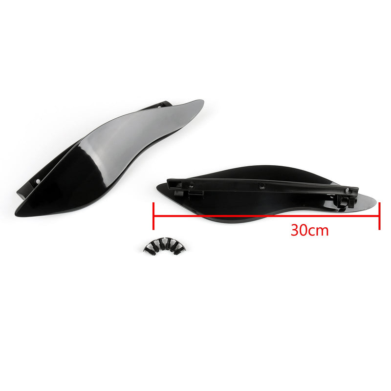 2 x ABS Plastic Side Wings Air Deflectors For Harley Davidson Touring FL 14-218