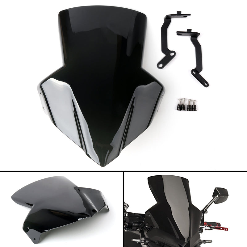 Protector de parabrisas de plástico ABS con soporte para Honda CB650F 2014-2017 genérico
