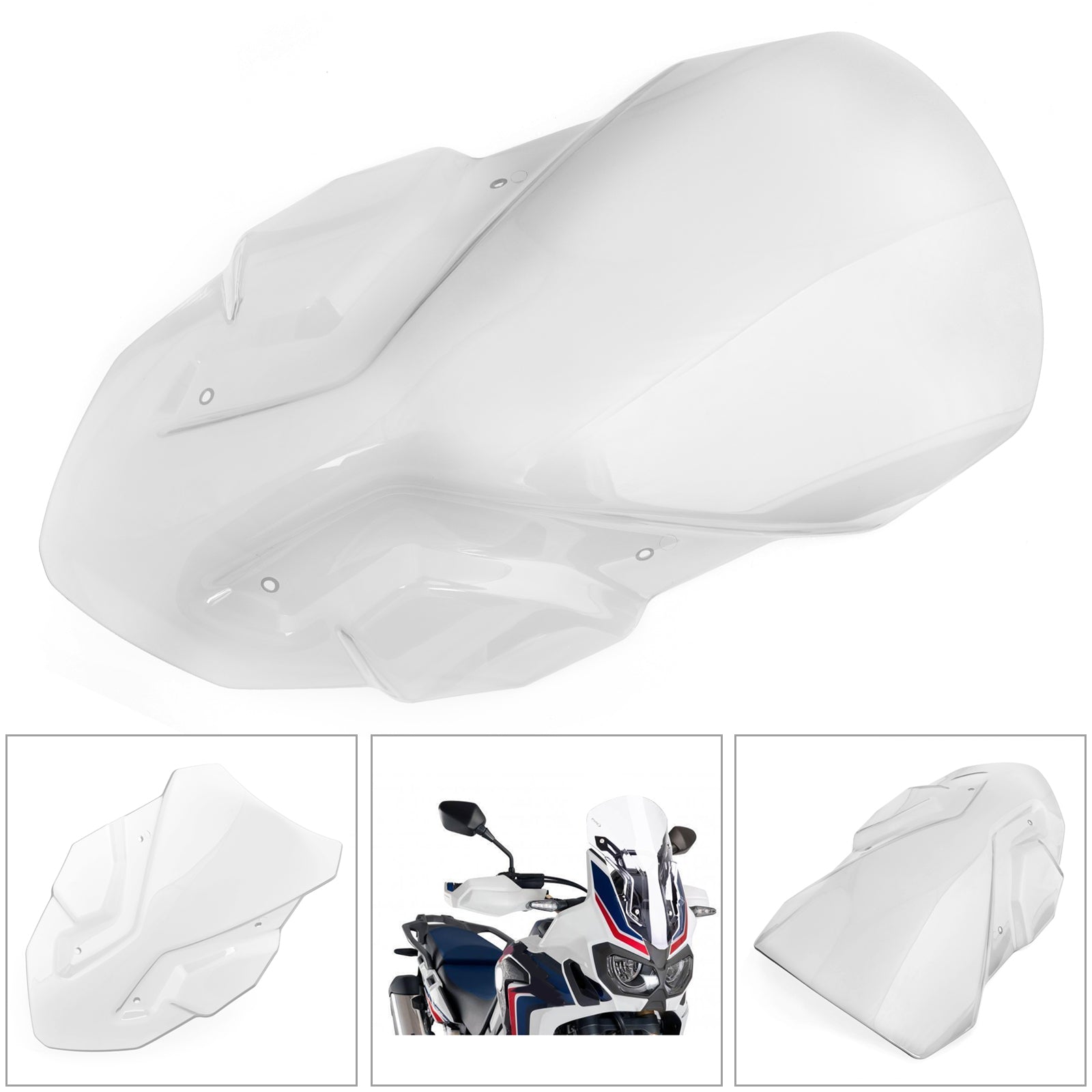 ABS Windscreen Windshield Fairing Wind Protector for 2016-2017 Honda CRF1000L Generic