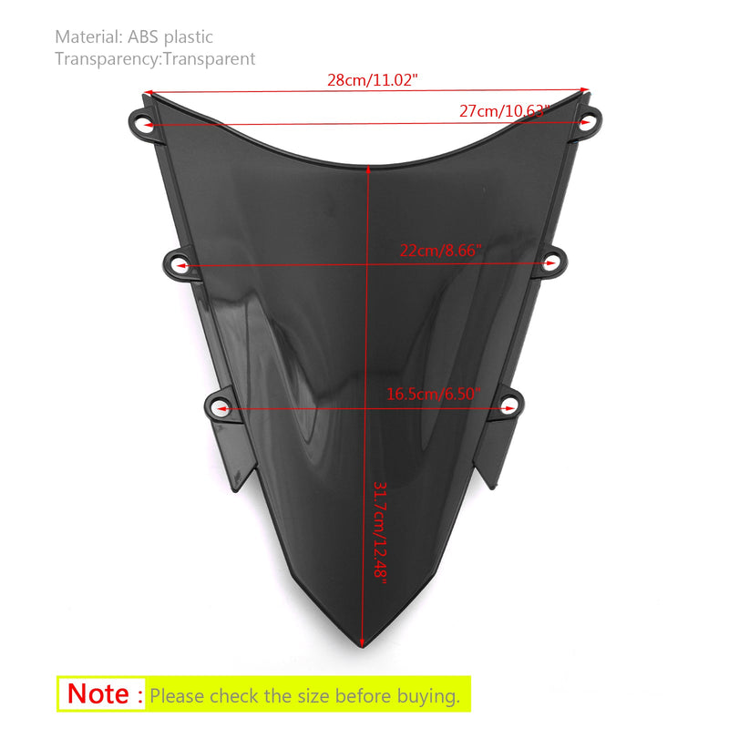 1 piece Motorcycle ABS Windscreen Windshield for Honda CBR500R 2016-2018 Generic