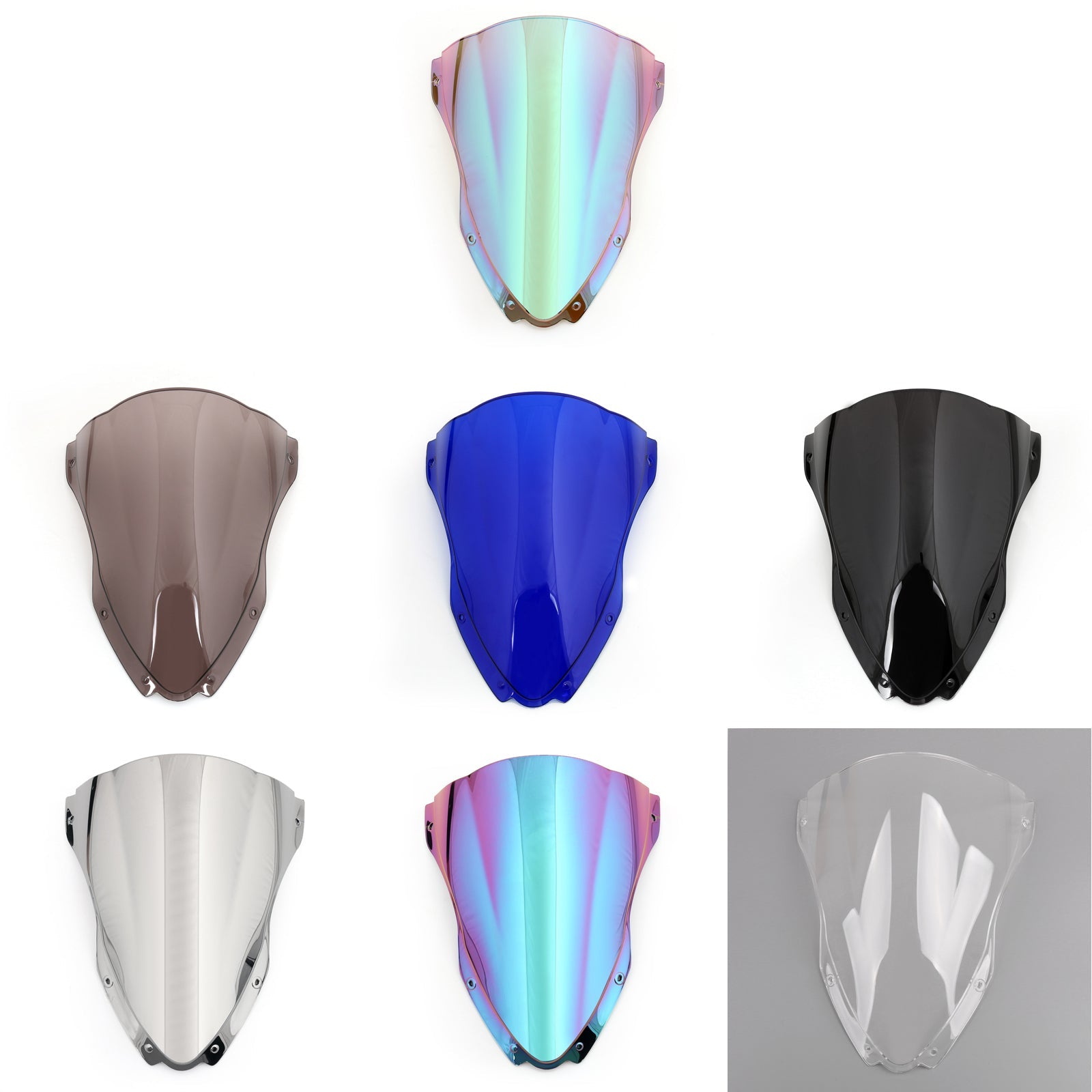 Windshield WindScreen Double Bubble For Kawasaki ZX-10R (2016-2017) 7 Color