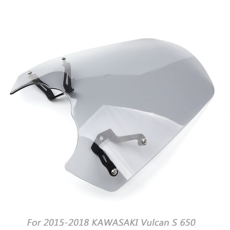 شاشة الزجاج الأمامي مع حامل لـ 2015-2023 Kawasaki Vulcan S EN 650 Generic