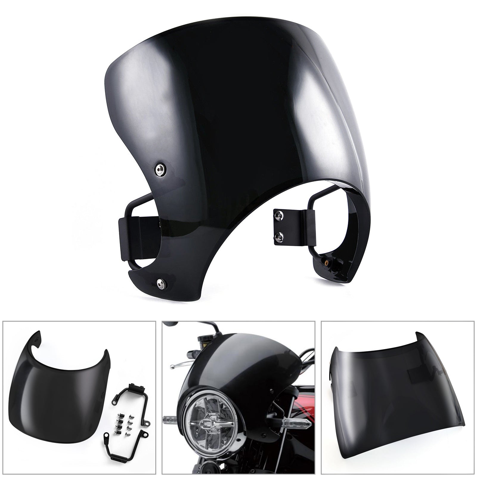 Parabrisas ABS Cafe Racer Wind Protector para Kawasaki Z900RS 2018 Genérico