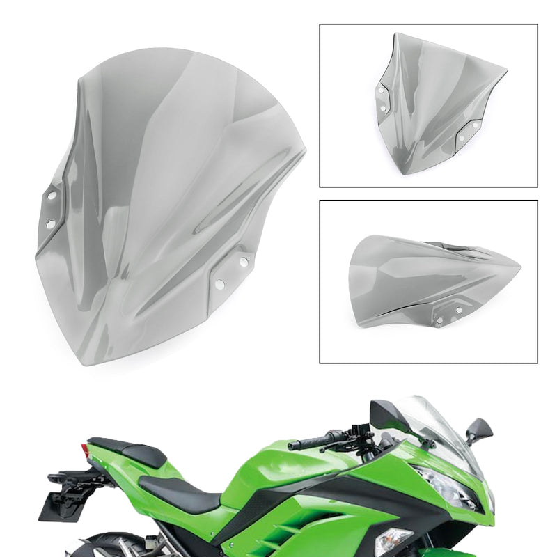 Kawasaki 2018-2020 Ninja 400 ABS Plastic Motorcycle Windshield Windscreen