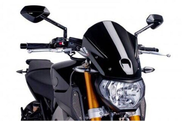 Parabrisas parabrisas + soporte de pernos para Yamaha MT-09 FZ-09 (2013-2016) 2 colores genéricos