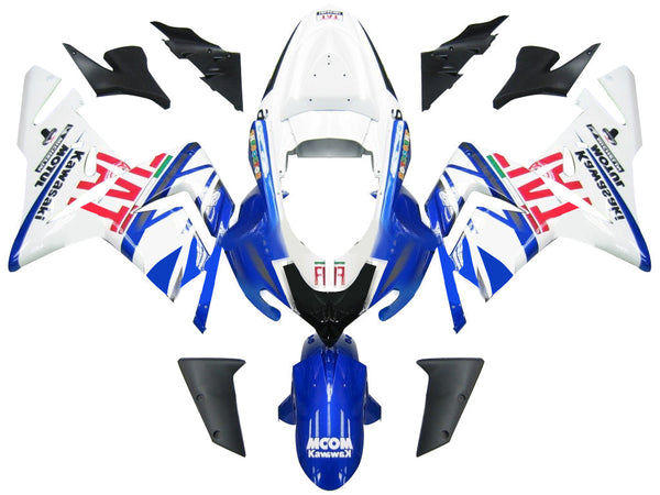 Fairings 2004-2005 Kawasaki ZX 10R Blue White FIAT  Generic