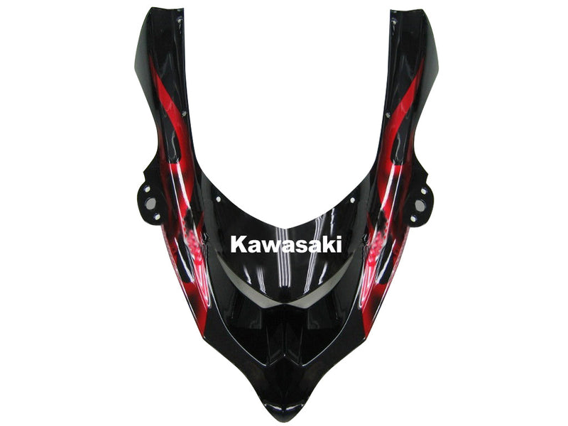 Carenado 2004-2005 Kawasaki ZX 10R negro y rojo Flame Ninja genérico