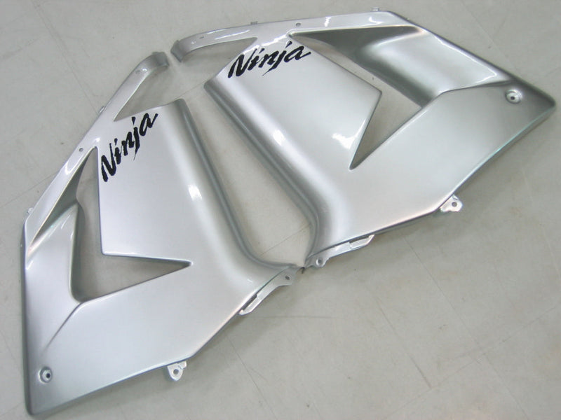 Fairings 2004-2005 Kawasaki ZX 10R فضي أسود نينجا عام