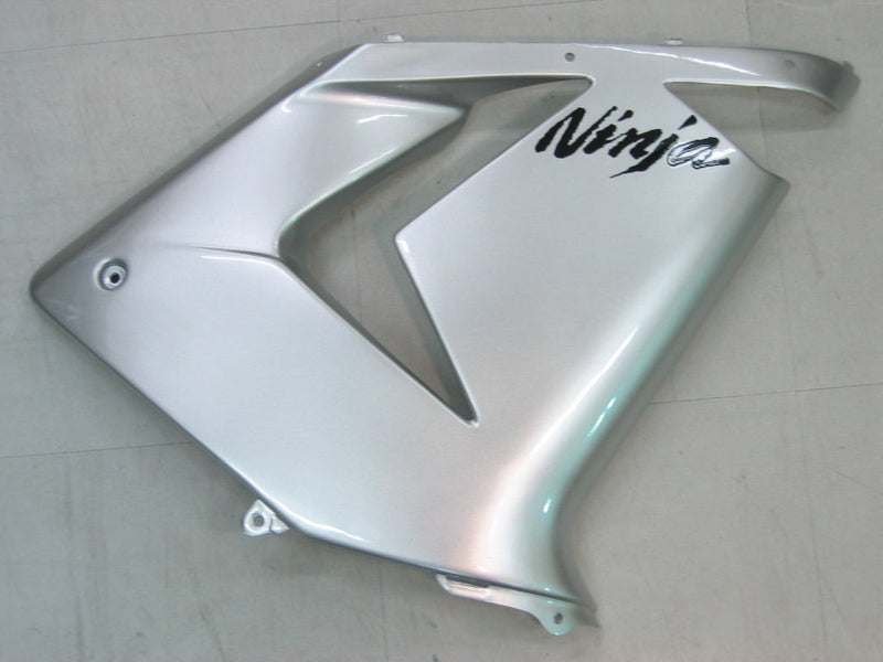 Fairings 2004-2005 Kawasaki ZX 10R فضي أسود نينجا عام