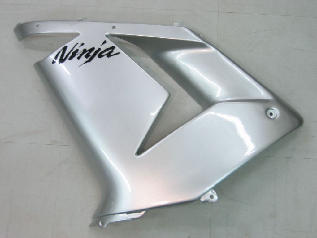 Fairings 2004-2005 Kawasaki ZX 10R Silver Black Ninja  Generic