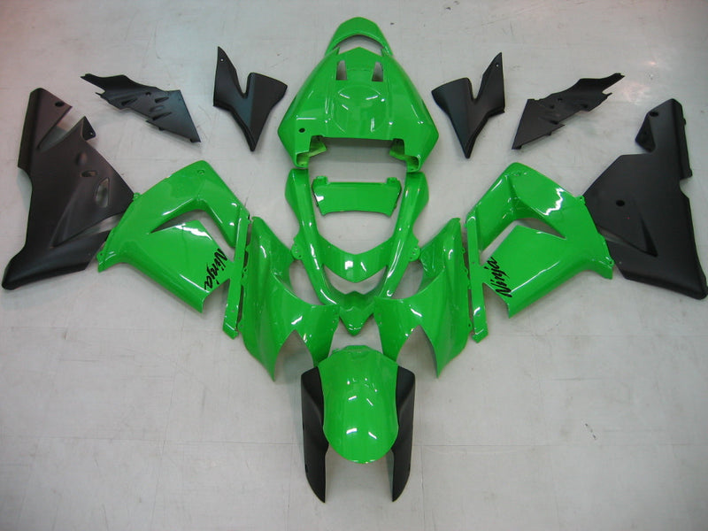 Fairings 2004-2005 Kawasaki ZX 10R أخضر أسود نينجا عام