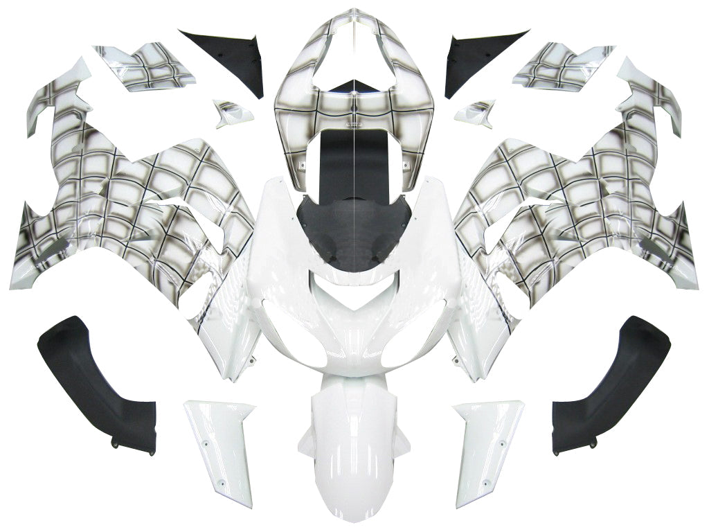 Fairings 2006-2007 Kawasaki ZX 10R White Spiderman  Generic