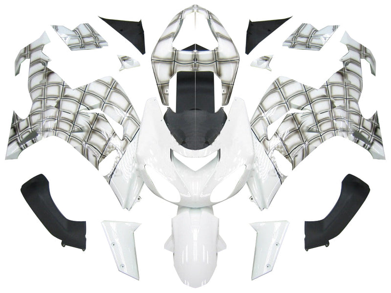 Fairings 2006-2007 Kawasaki ZX 10R White Spiderman  Generic