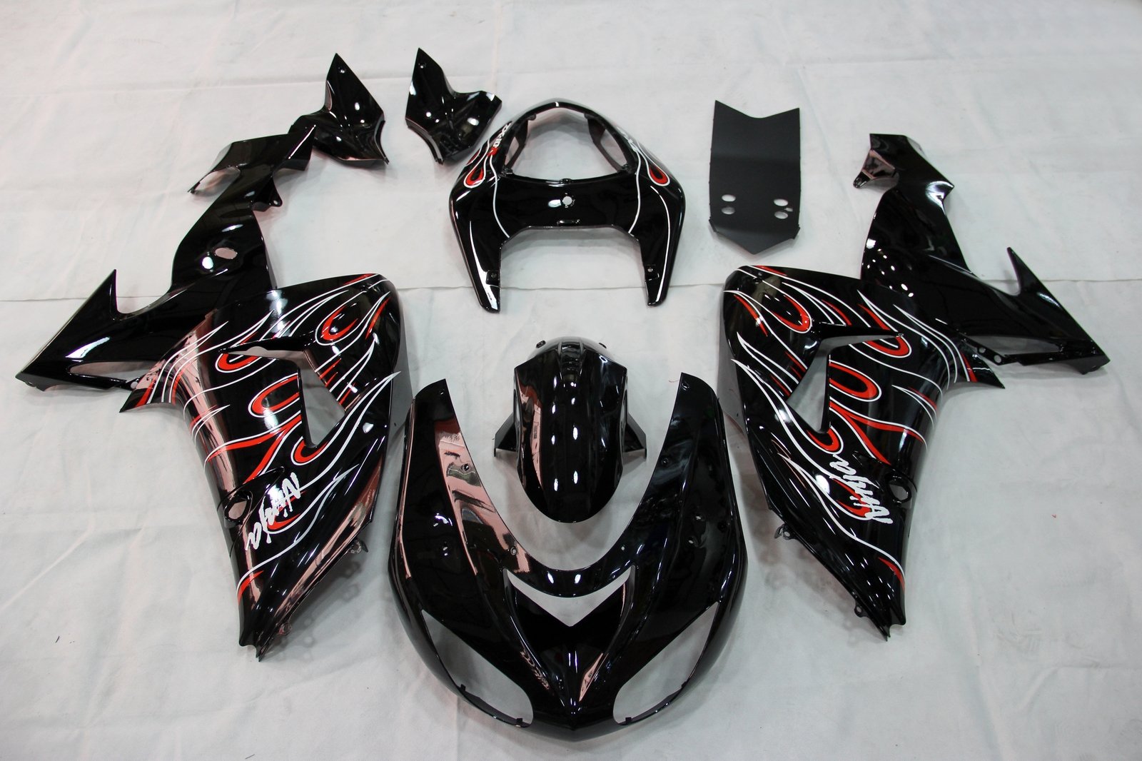 Ninja ZX10R (2006-2007) Bodywork Fairing ABS Injection Molded Plastics Set 17 Color Generic