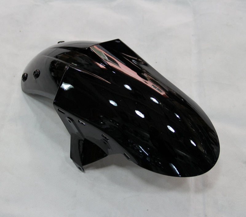 Fairings 2006-2007 Kawasaki ZX 10R أسود أحمر لهب عام