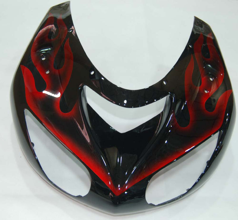 Fairings 2006-2007 Kawasaki ZX 10R Black & Red Flame Ninja  Generic