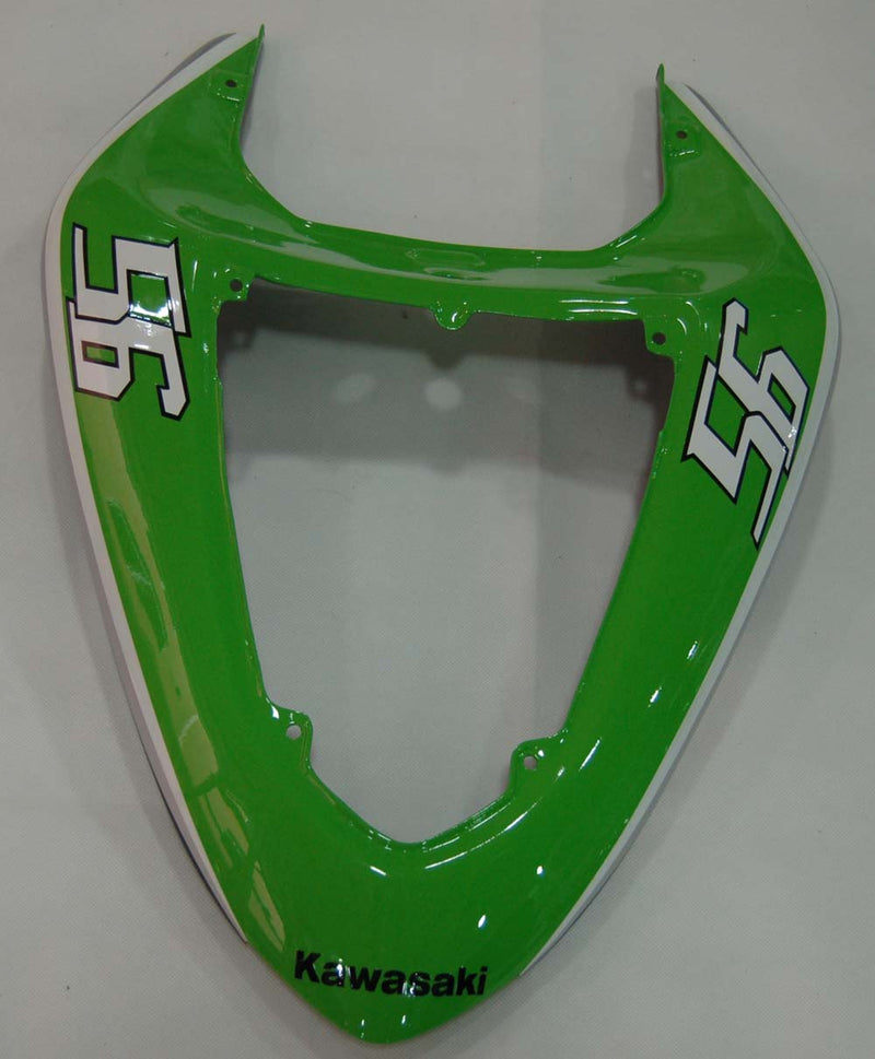 Fairings 2006-2007 Kawasaki ZX 10R أخضر أسود رقم 56 ناكانو عام