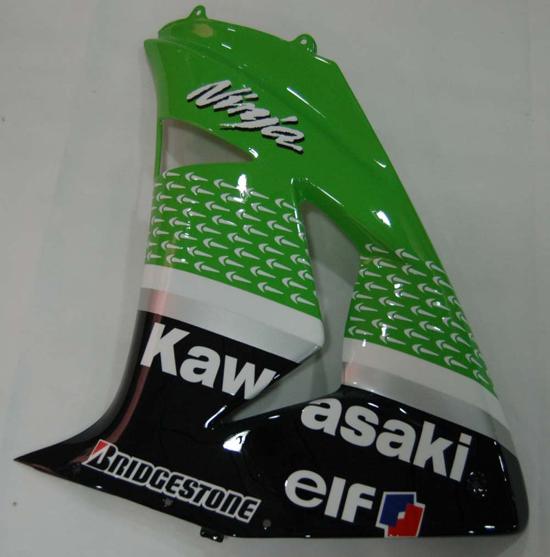 Fairings 2006-2007 Kawasaki ZX 10R Green Black No.56 Nakano  Generic