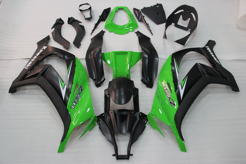 Fairings 2011-2015 Plastics Kawasaki ZX10R Ninja Green Black ZX10R  Generic