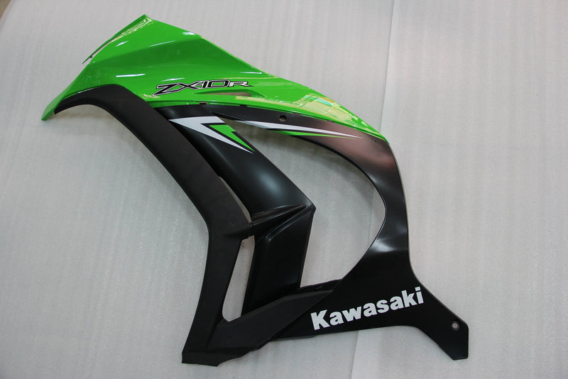 Fairings 2011-2015 Plastics Kawasaki ZX10R Ninja Green Black ZX10R  Generic