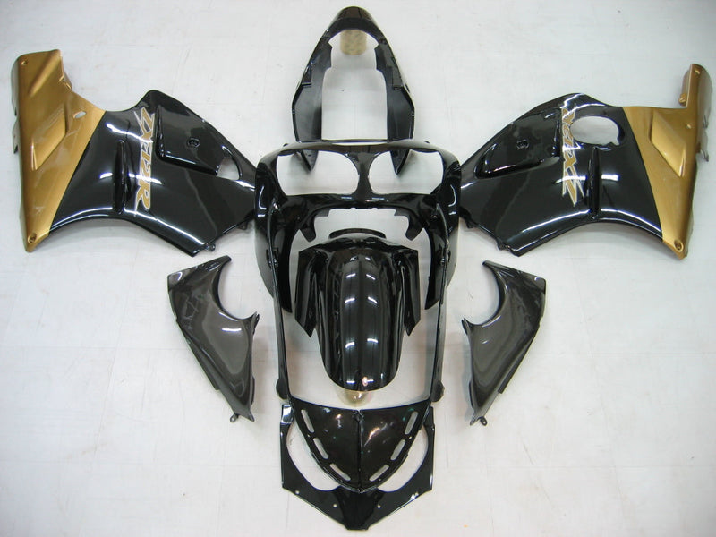 Fairings 2000-2001 Kawasaki ZX12R أسود وذهبي ZX12R عام