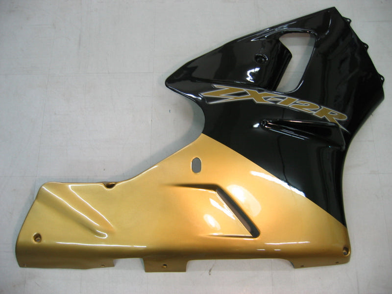 Fairings 2000-2001 Kawasaki ZX12R أسود وذهبي ZX12R عام