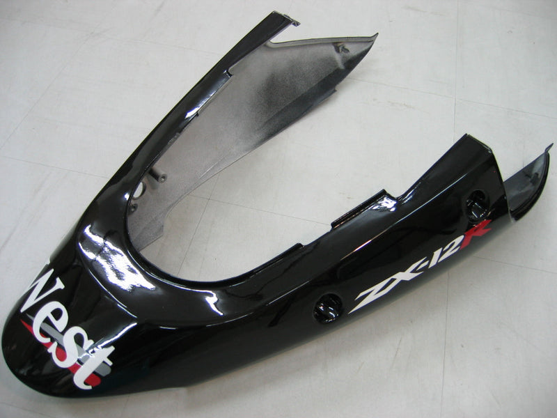 Fairings 2000-2001 كاواساكي ZX12R أسود أبيض غرب عام