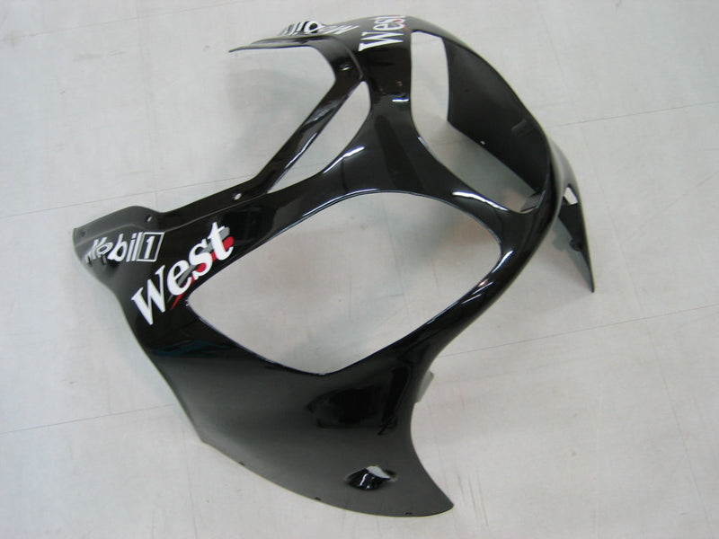 Fairings 2000-2001 كاواساكي ZX12R أسود أبيض غرب عام