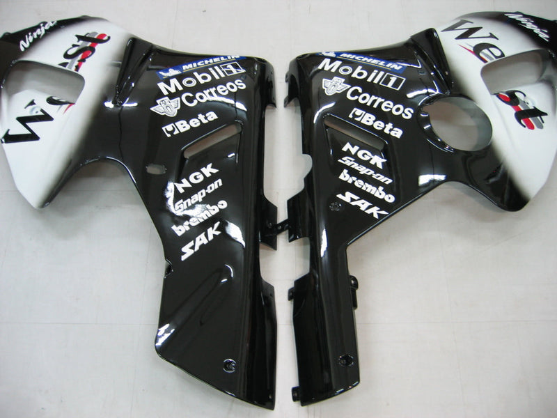 Fairings 2000-2001 كاواساكي ZX12R أسود أبيض غرب عام