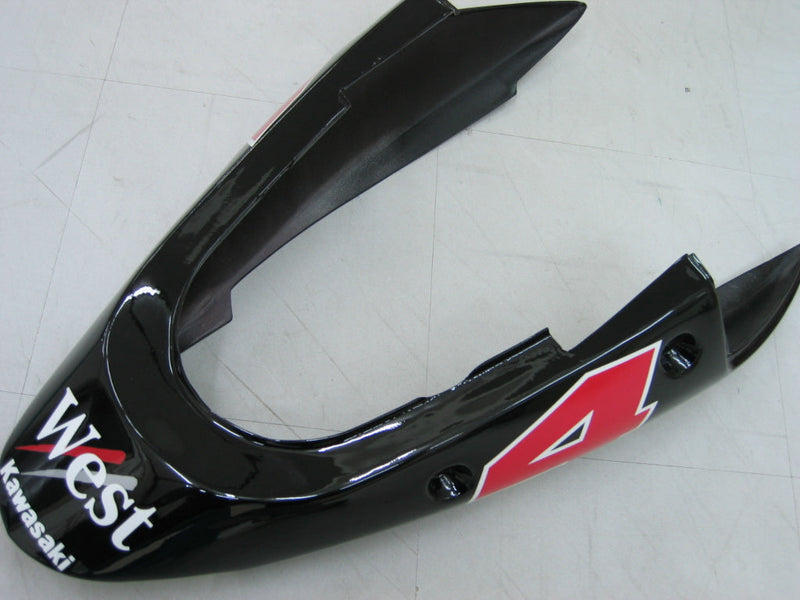 Fairings Kawasaki ZX12R Ninja Black White West  (2002-2005) Generic