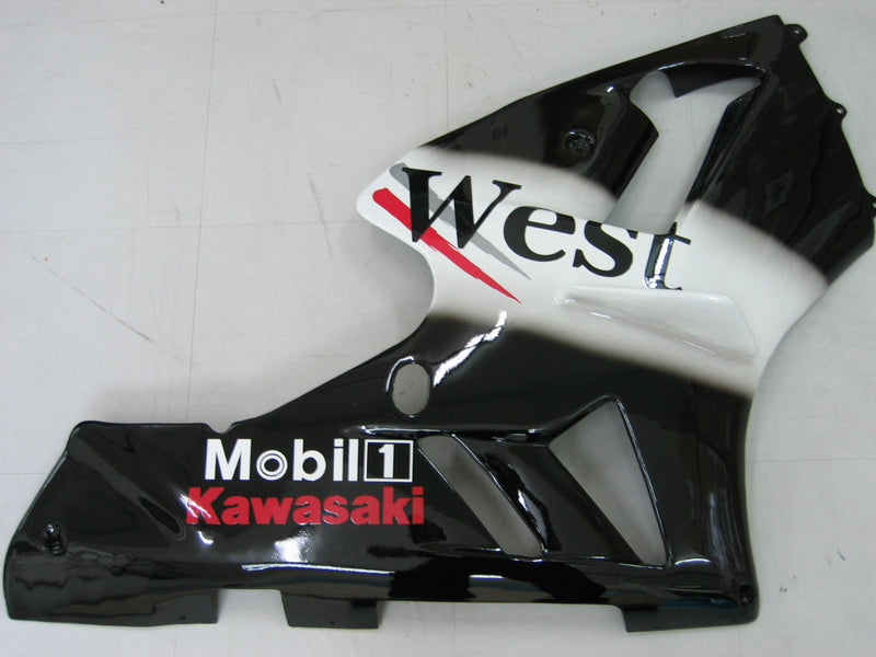 Fairings كاواساكي ZX12R نينجا أسود أبيض غرب (2002-2005) عام