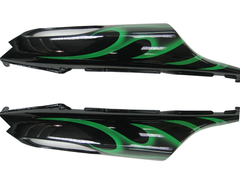 Fairings 2006-2011 Kawasaki ZX14R أسود وأخضر لهب نينجا ZX14R عام