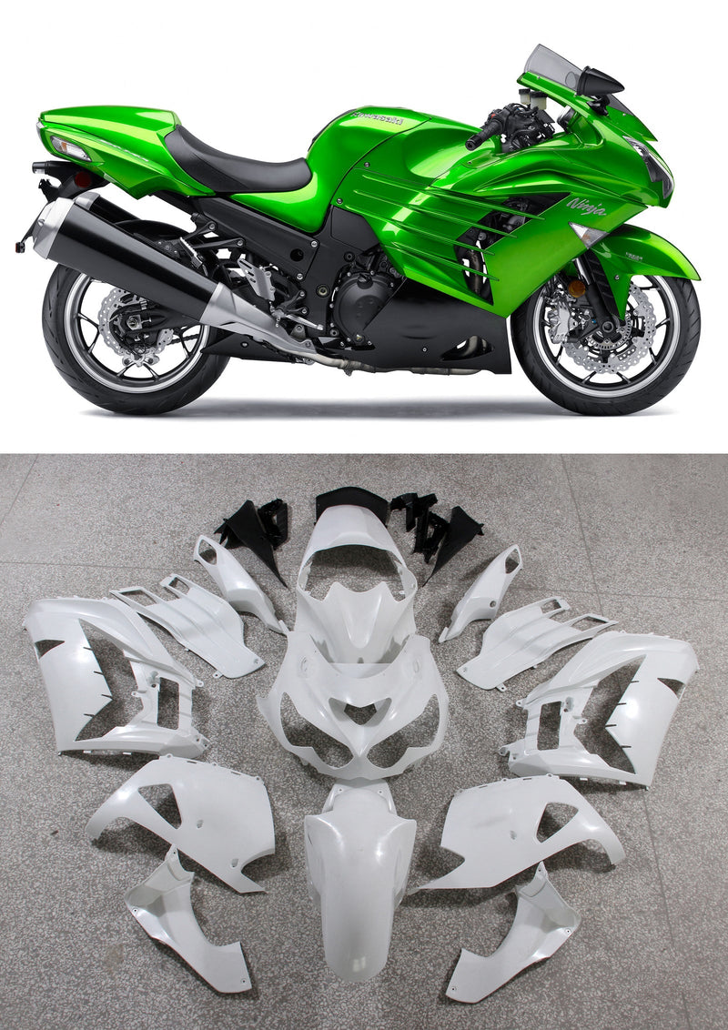 Carenados Plásticos 2012-2022 Kawasaki ZX14R Ninja Verde Genérico