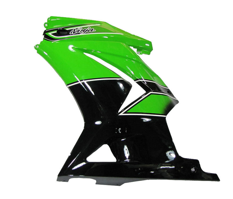 Fairings 2008-2012 Kawasaki ZX250R EX250 أخضر أسود نينجا ZX250 Generic