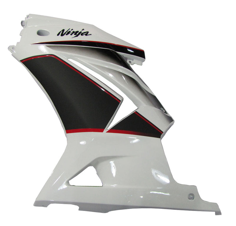 Fairings 2008-2012 Kawasaki ZX250R EX250 White Black Ninja ZX250  Generic