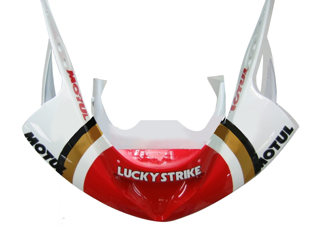 Carenados 2003-2004 Kawasaki ZX6R 636 Blanco Rojo Lucky Strike Ninja Genérico