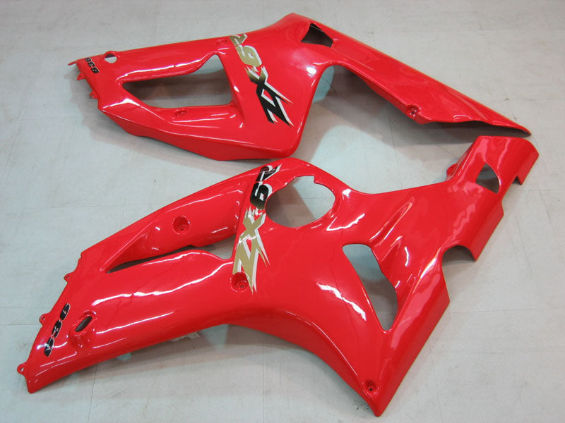 Carenados 2003-2004 Kawasaki ZX6R 636 Rojo Ninja Genérico