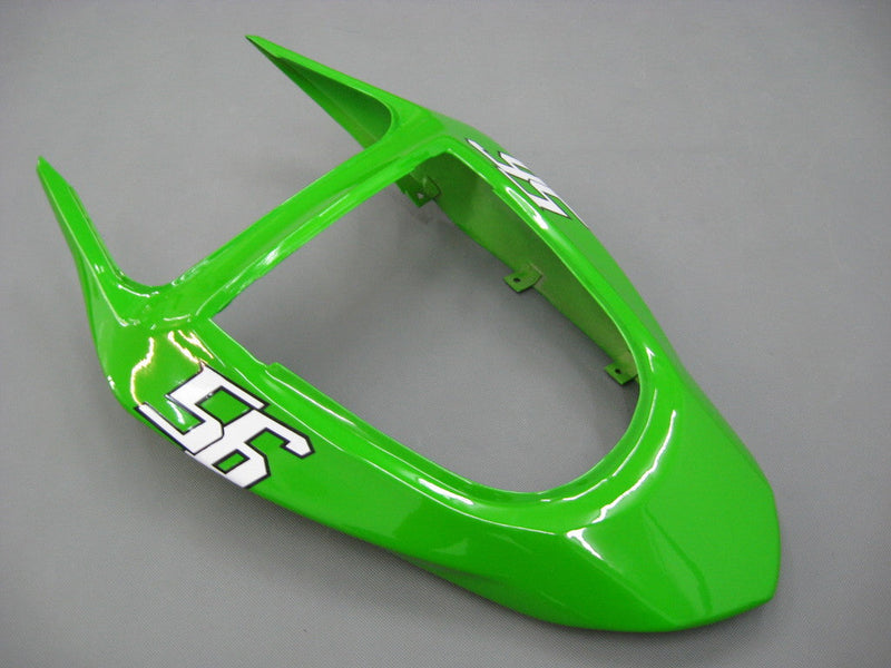 Fairings 2003-2004 Kawasaki ZX6R 636 أخضر أسود رقم 56 ELF عام