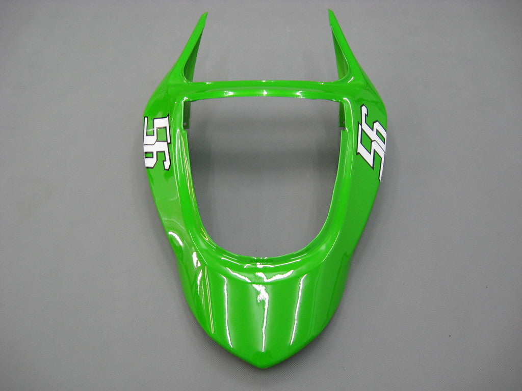 Fairings 2003-2004 Kawasaki ZX6R 636 Green Black No.56 ELF  Generic