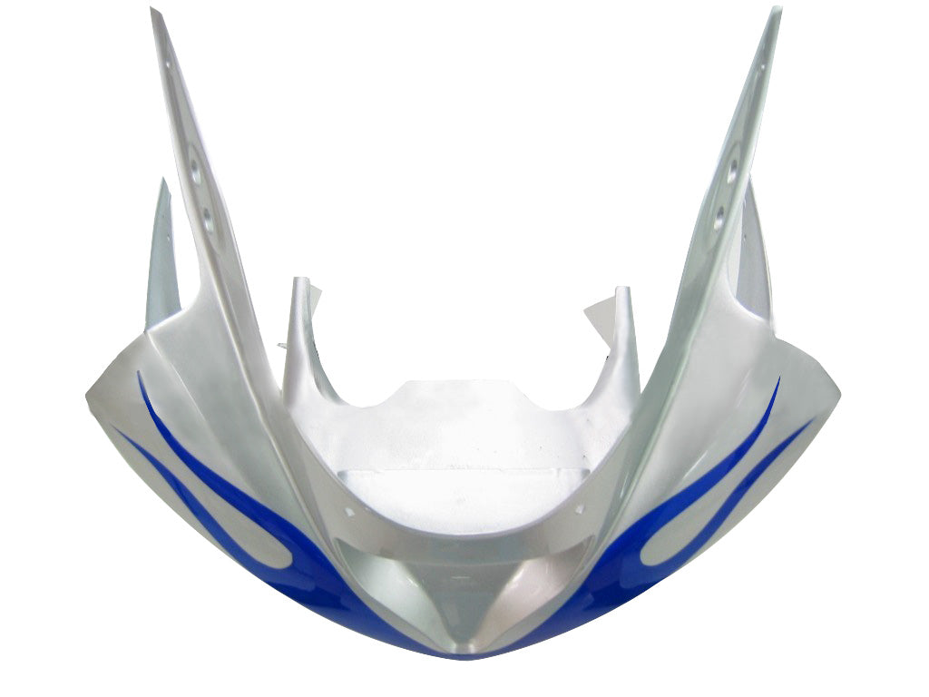 Fairings 2003-2004 Kawasaki ZX6R 636 Silver & Blue Flame Ninja  Generic