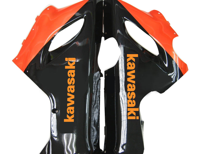 Fairings 2005-2006 Kawasaki ZX6R 636 Orange Black elf Ninja  Generic